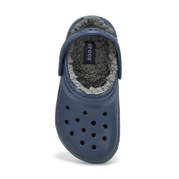 Kids' Classic Lined Comfort Clog - Navy/Charcoal