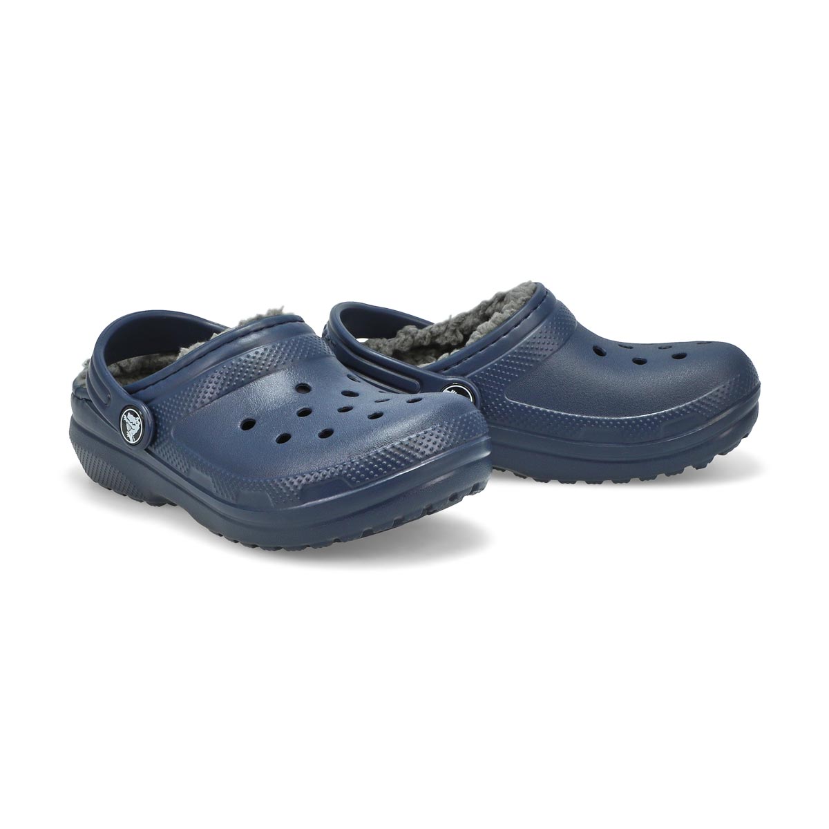 Kids' Classic Lined Comfort Clog - Navy/Charcoal