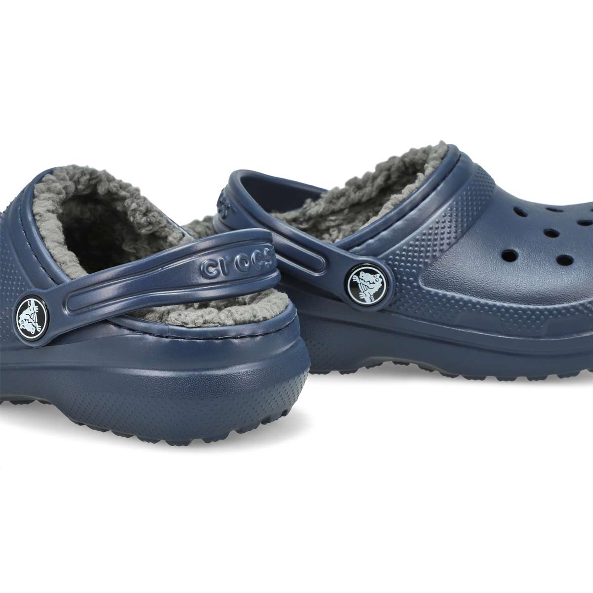 Kids' Classic Lined Comfort Clog - Navy/Charcoal