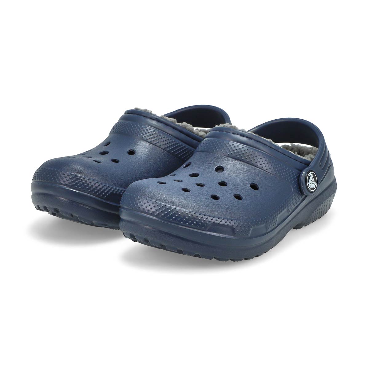 Kids' Classic Lined Comfort Clog - Navy/Charcoal