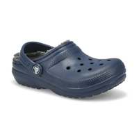 Kids' Classic Lined Comfort Clog - Navy/Charcoal