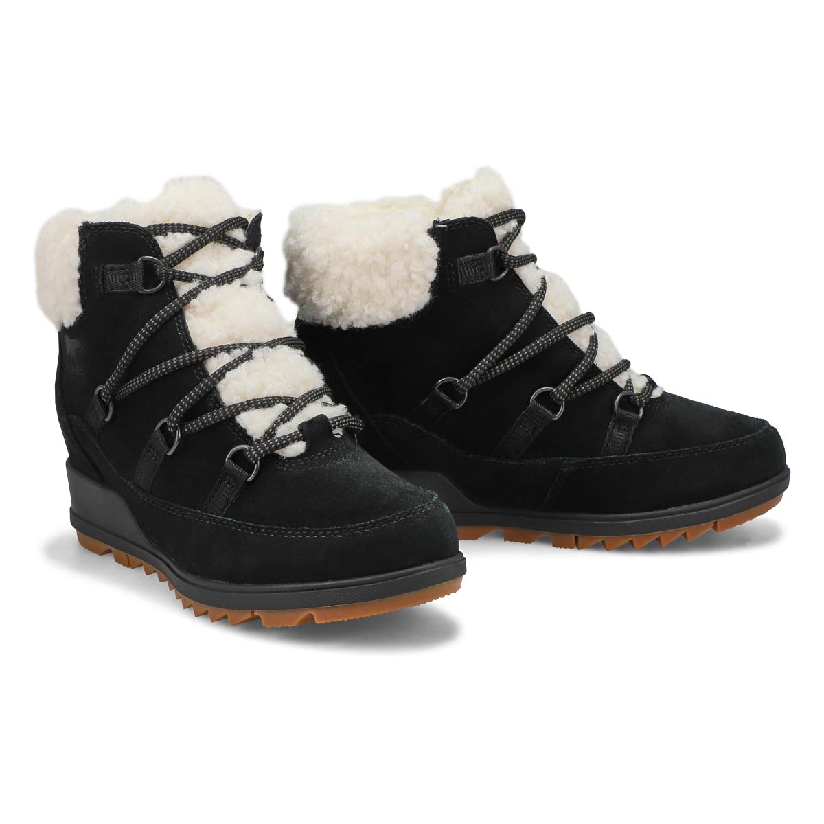 Botte imperméable EVIE COZY LACE, noir, femmes