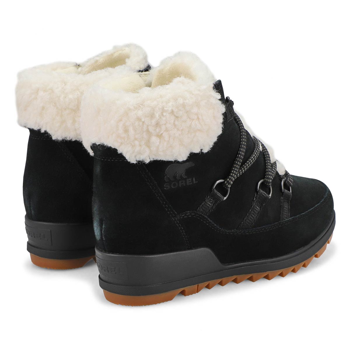 Botte imperméable EVIE COZY LACE, noir, femmes