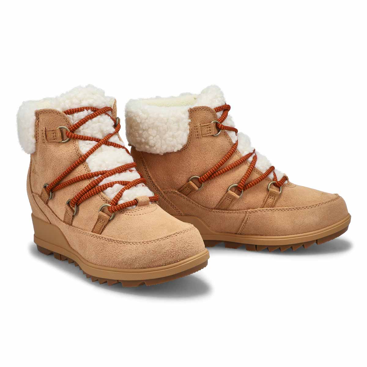Botte imperméable EVIE COZY LACE, chamois, femmes