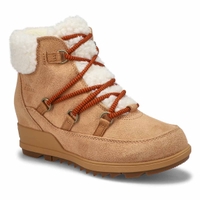 Botte imperméable EVIE COZY LACE, chamois, femmes