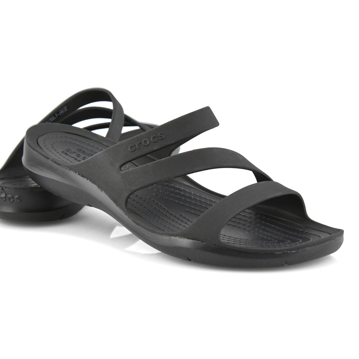 crocs swiftwater black sandals