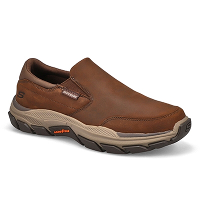 Mns Respected Calum Extra Wide Slip On Casual Shoe - Brown