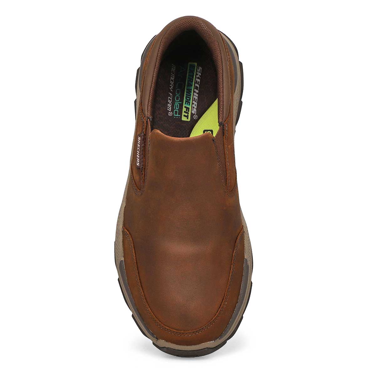 Men's Respected Calum Extra Wide Slip On Casual Shoe - Brown