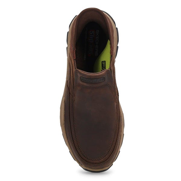 Chaussure décontractée Slip-ins Respected Elgin pour hommes - brun