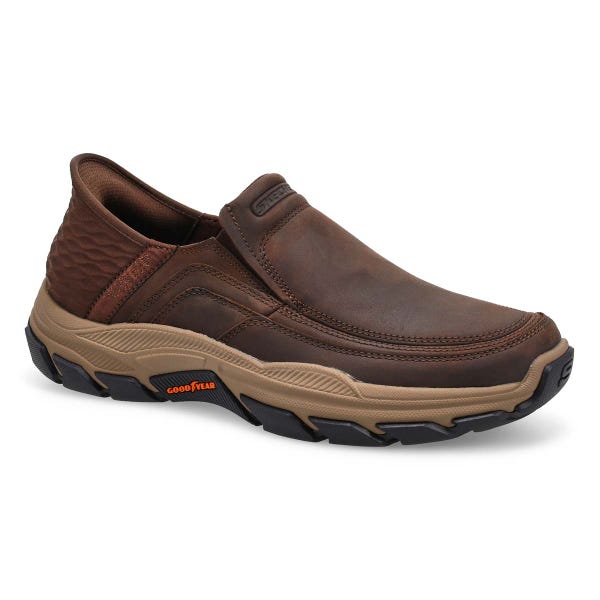 Chaussure décontractée Slip-ins Respected Elgin pour hommes - brun
