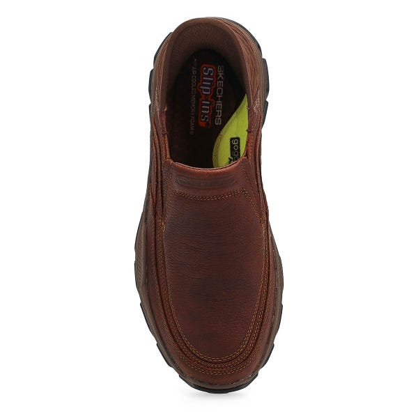 Chaussure décontractée à enfiler Slip-ins Respected Elgin pour hommes - rouge/brun