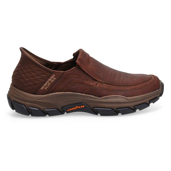 Chaussure décontractée à enfiler Slip-ins Respected Elgin pour hommes - rouge/brun