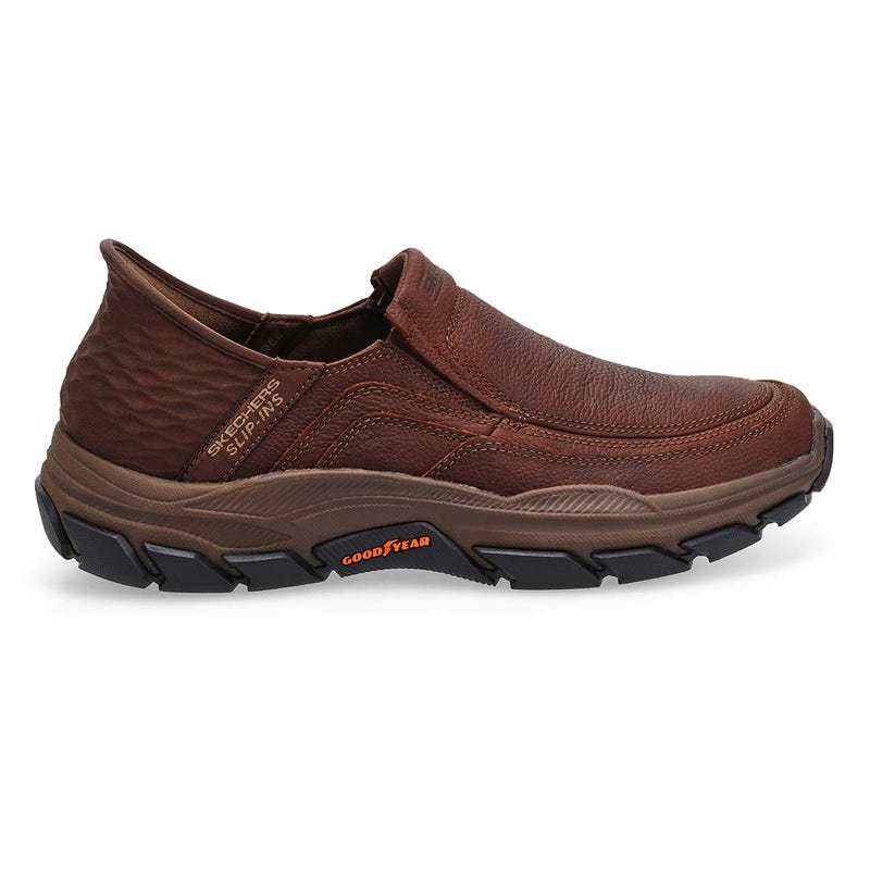Chaussure décontractée à enfiler Slip-ins Respected Elgin pour hommes - rouge/brun