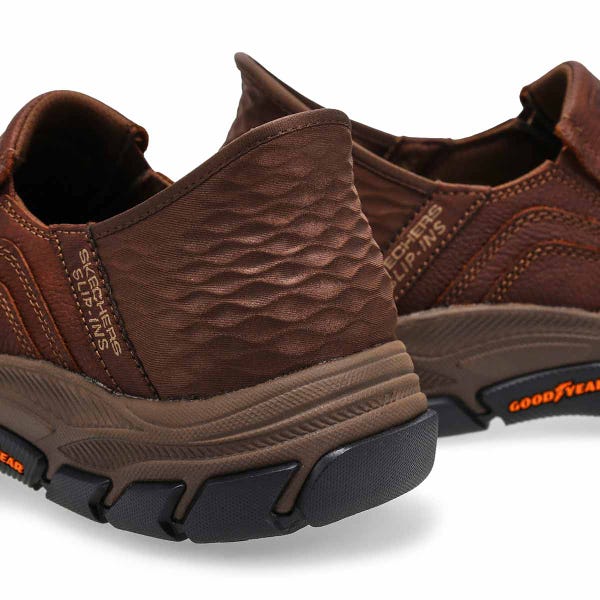 Chaussure décontractée à enfiler Slip-ins Respected Elgin pour hommes - rouge/brun