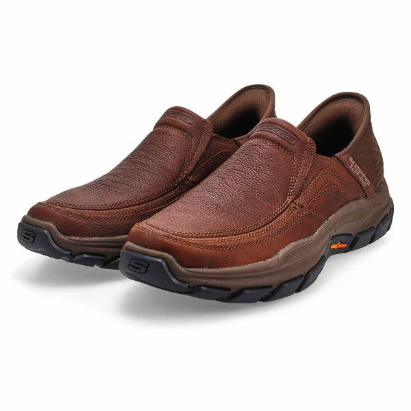 Chaussure décontractée à enfiler Slip-ins Respected Elgin pour hommes - rouge/brun