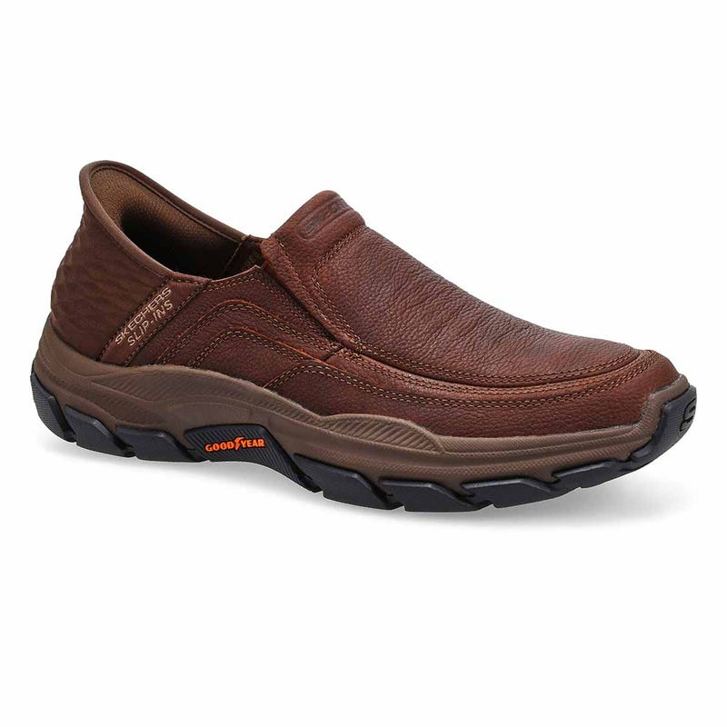 Chaussure décontractée à enfiler Slip-ins Respected Elgin pour hommes - rouge/brun