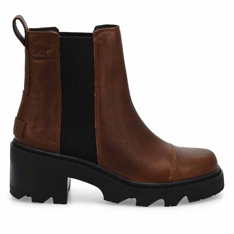 Women's  Joan Now Waterproof Chelsea Boot - Tobacco/Black