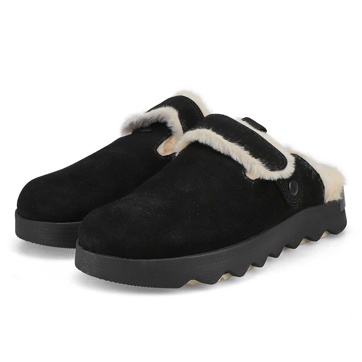 Women's Viibe Cozy Suede Clog - Black