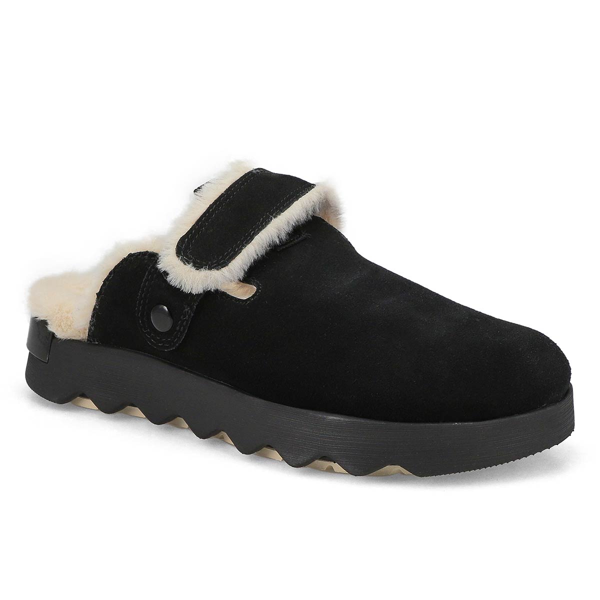 Women's Viibe Cozy Suede Clog - Black