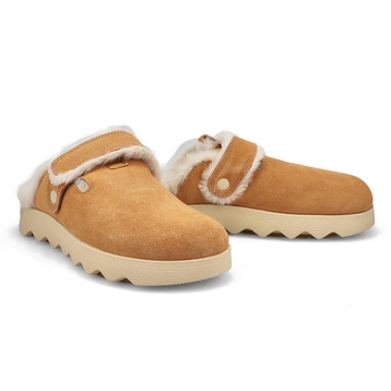 Women's Viibe Cozy Suede Clog - Tawny Buff