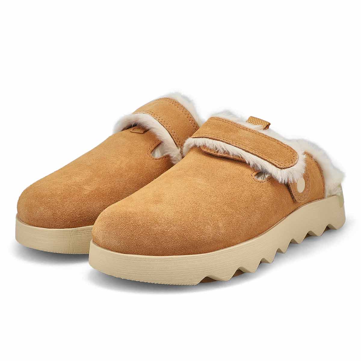 Women's Viibe Cozy Suede Clog - Tawny Buff