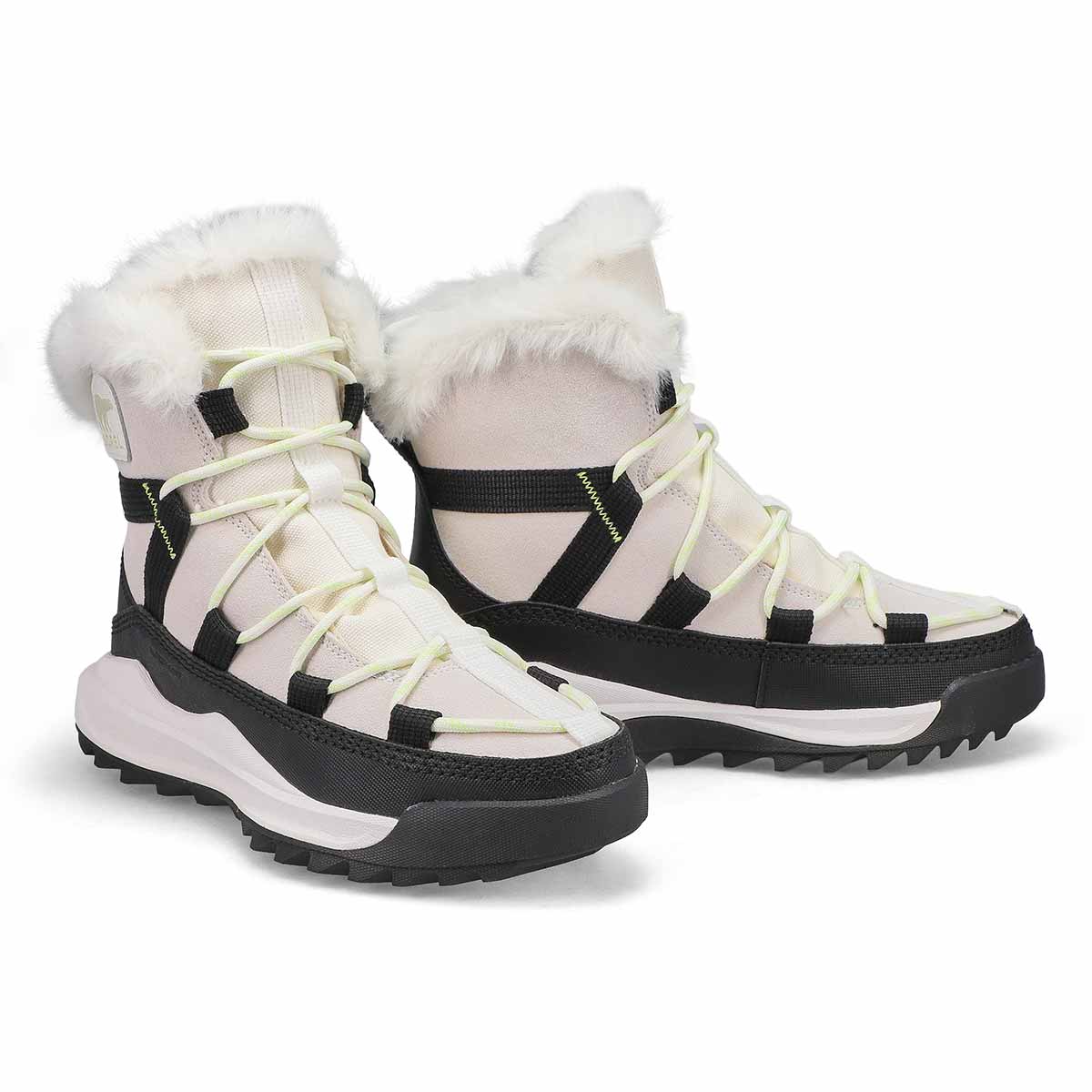Botte imperméable ONA RMX GLACY, blanc/noir, femmes
