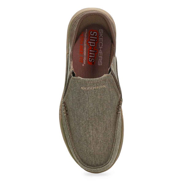 Chaussure décontractée à enfiler EXPECTED SLIP-INS, kaki, hommes - LARGE