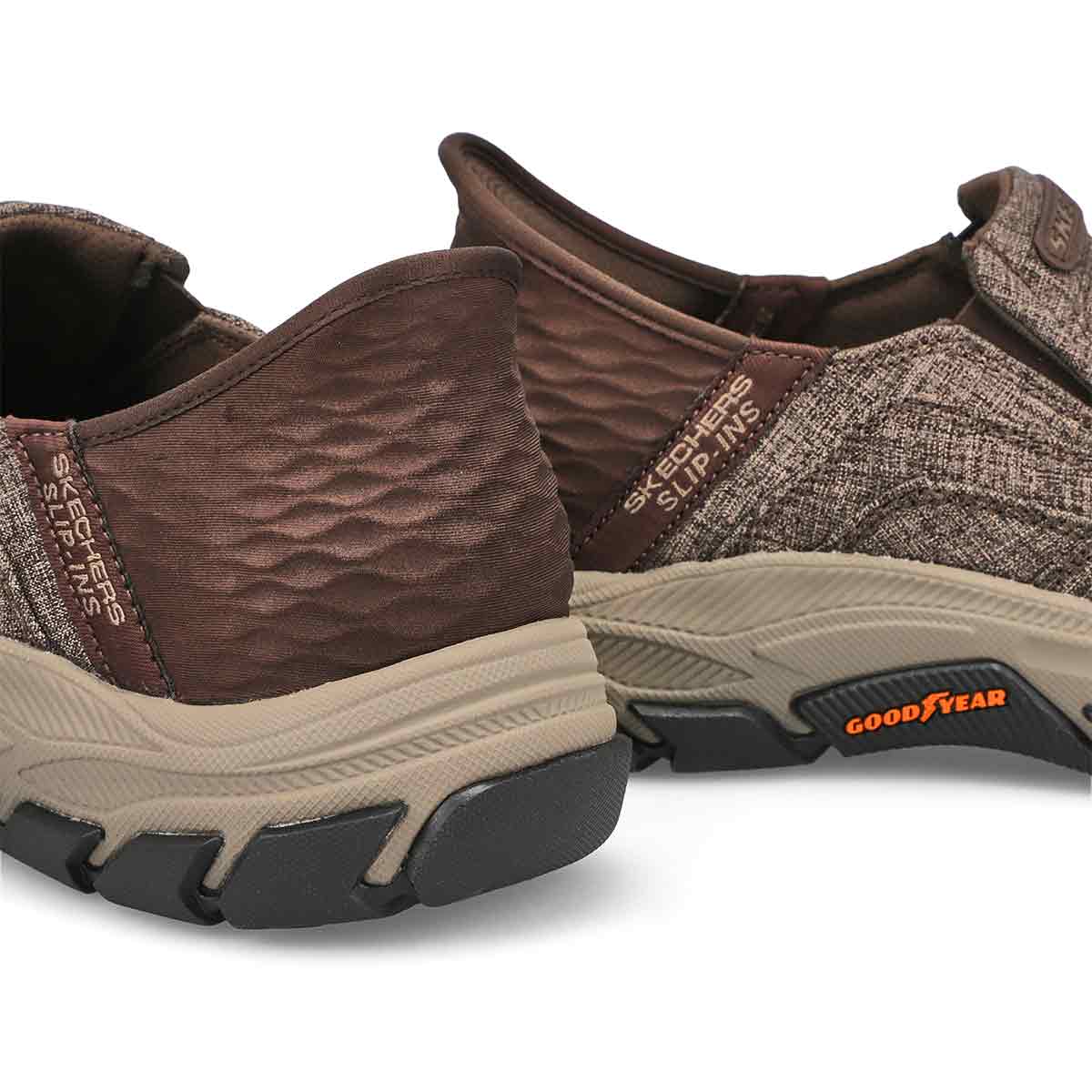 Chaussure à enfiler sans les mains RESPECTED GARVILLE SLIP-INS, brun foncé, hommes