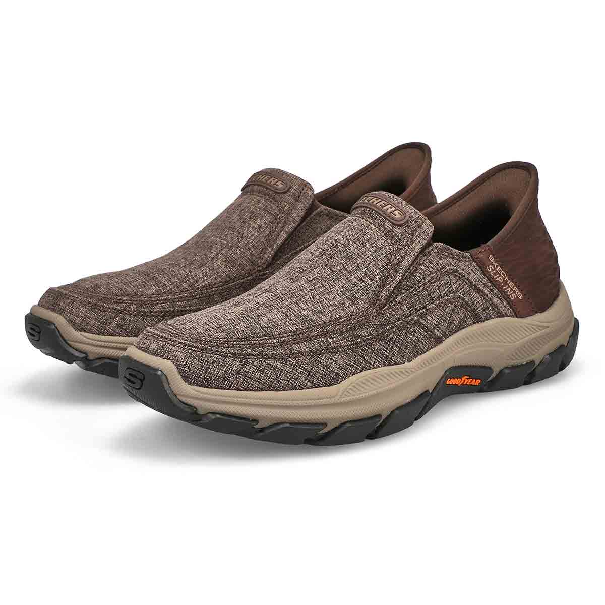 Chaussure à enfiler sans les mains RESPECTED GARVILLE SLIP-INS, brun foncé, hommes