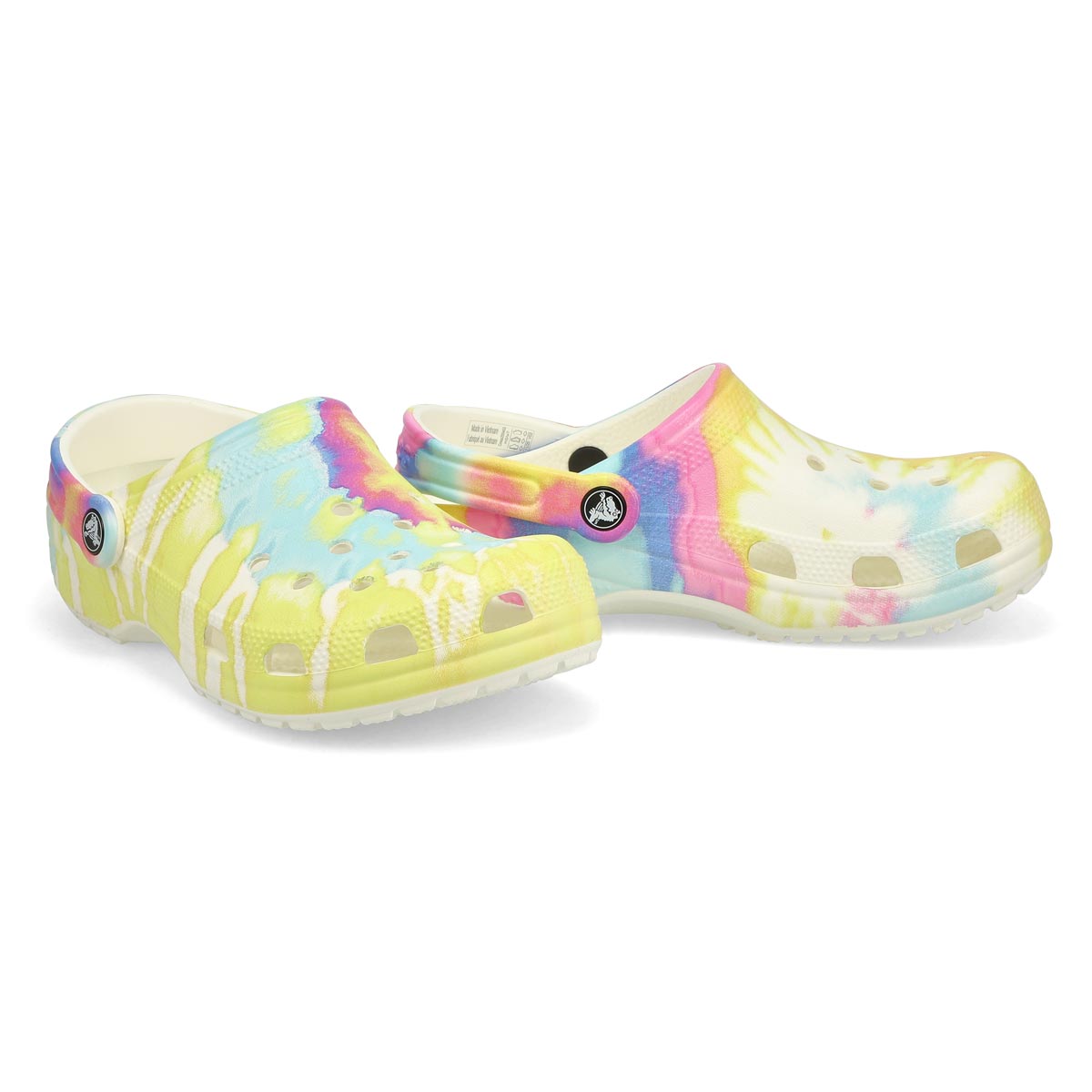 Women's Classic Tie Dye Comfort Clog - White Multi