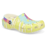 Women's Classic Tie Dye Comfort Clog - White Multi