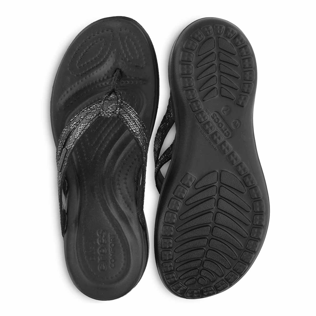 black strappy thong sandals