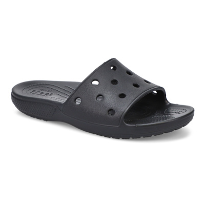 Lds Classic Crocs Slide Sandal - Black