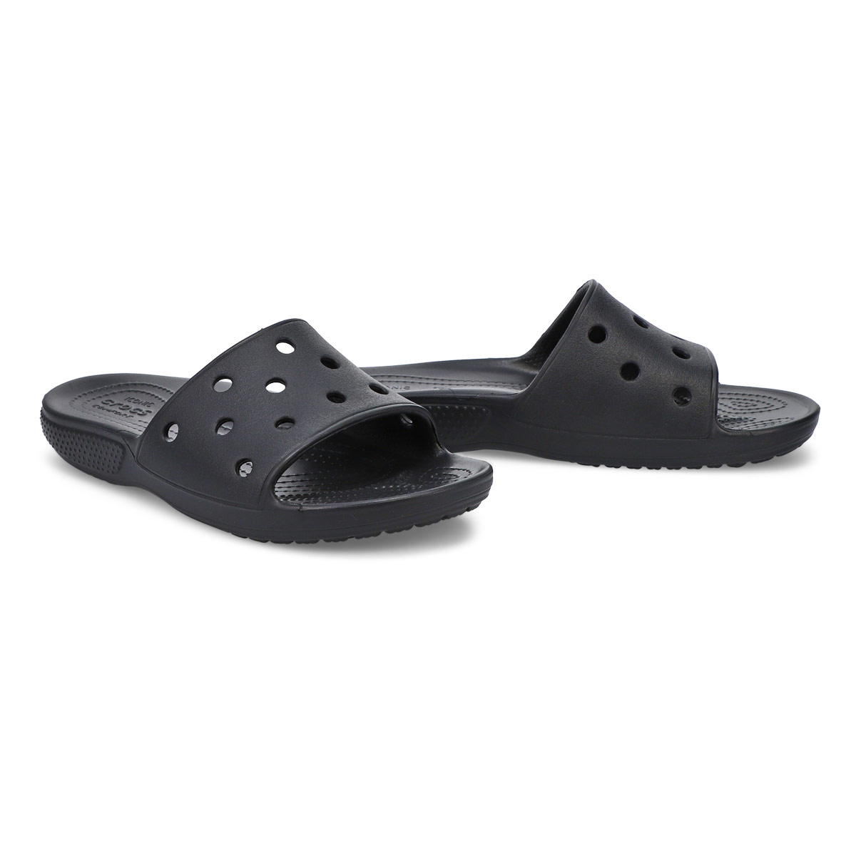 Crocs Womens' Classic Crocs Slide Sandal - Bl | SoftMoc.com