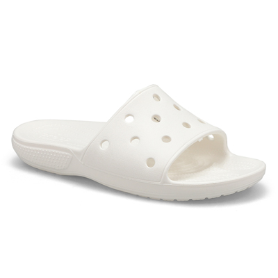 Lds Classic Crocs Slide Sandal - White