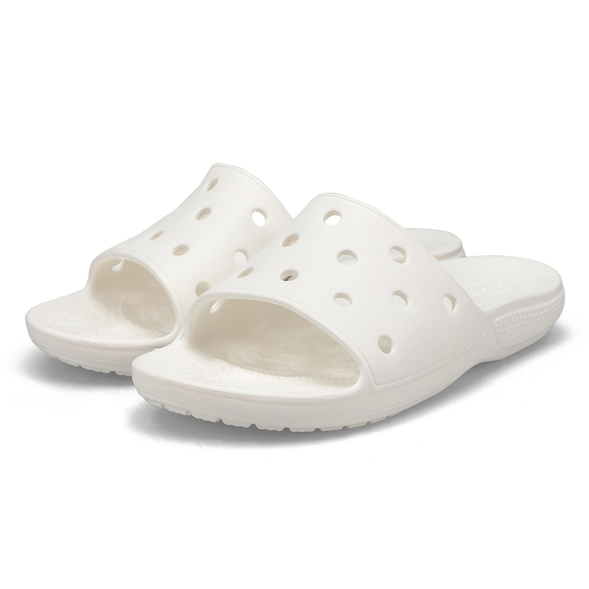 Crocs Women's Classic Crocs Slide Sandal - Wh | SoftMoc.com