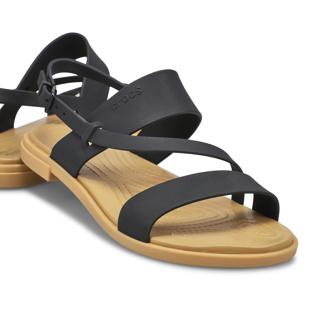 Women's Tulum Strappy Sandal - Black/Tan