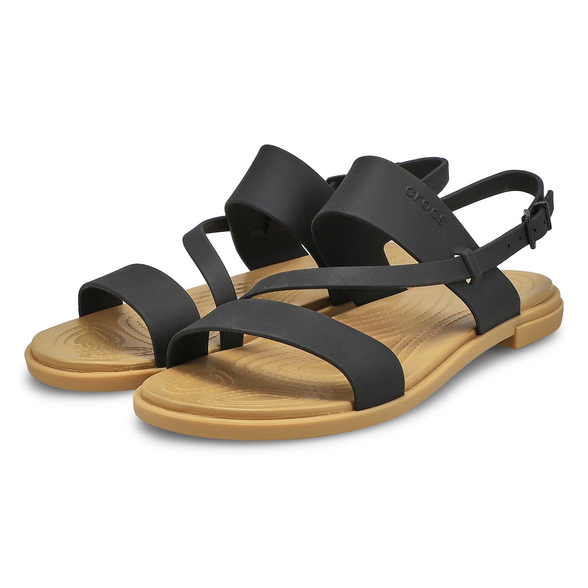 Women's Tulum Strappy Sandal - Black/Tan