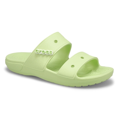 Lds Classic Crocs Slide Sandal - Celery