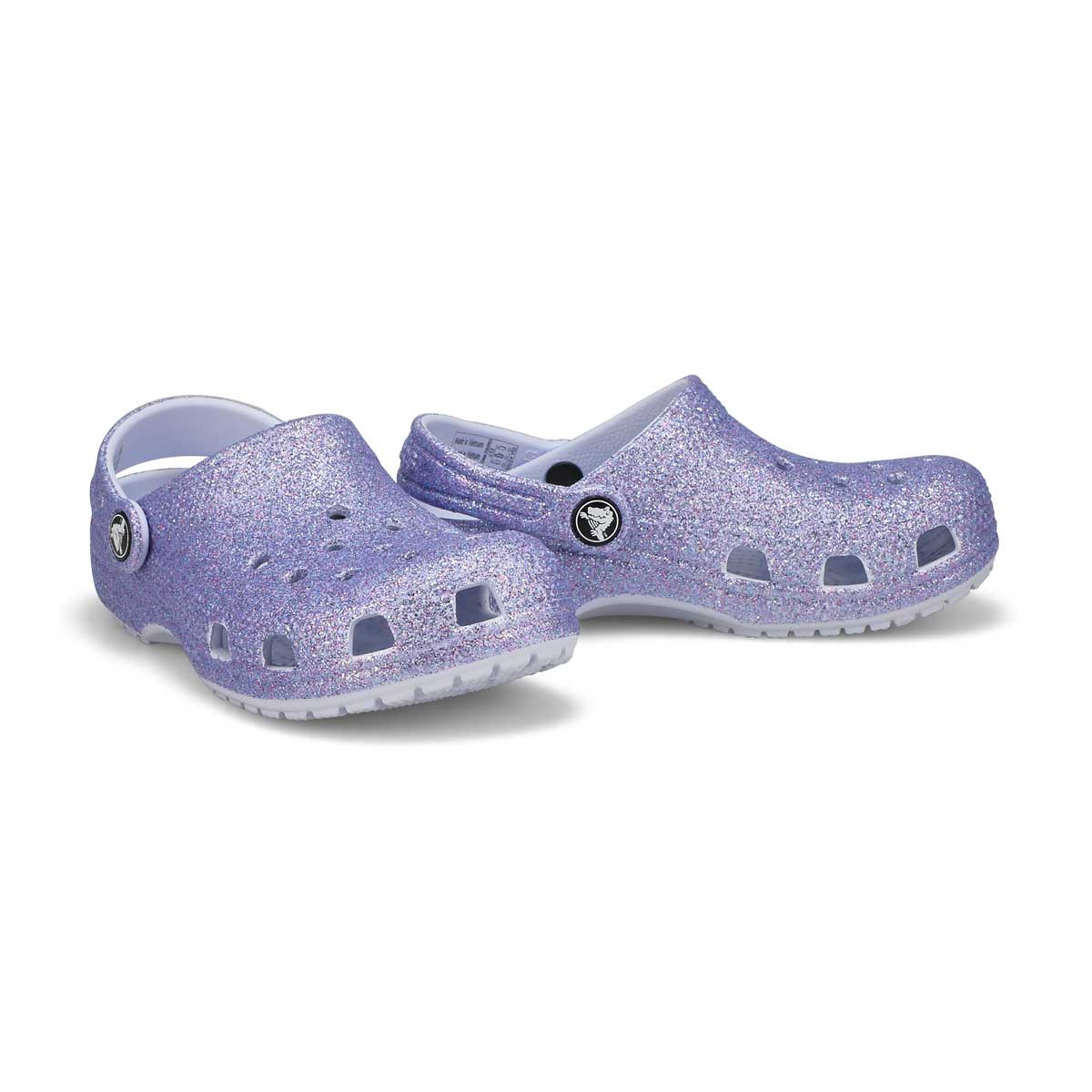 Crocs Kids Classic Glitter Clog Frosted Glitter