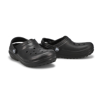 Kids' Classic Lined Comfort Clog - Black/Black