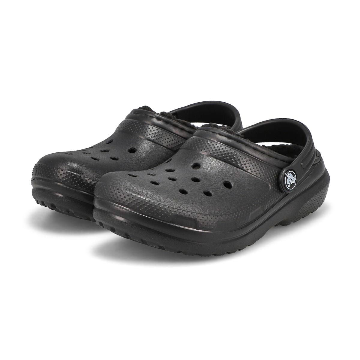 Kids' Classic Lined Comfort Clog - Black/Black