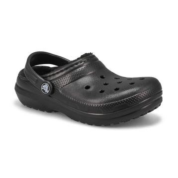 Kids' Classic Lined Comfort Clog - Black/Black