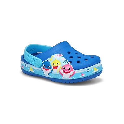 Infs Crocband Baby Shark Clog - Cobalt