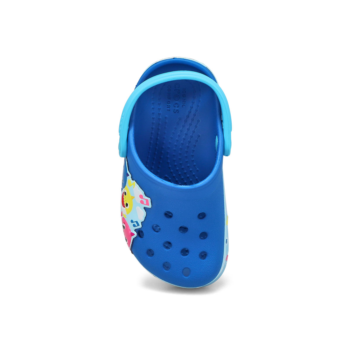 Infants' Crocband Baby Shark Clog - Cobalt