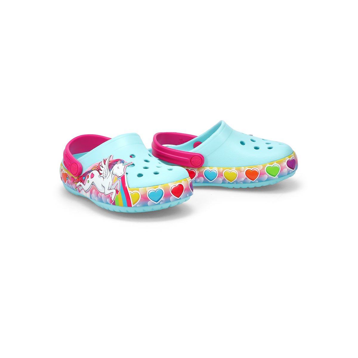 Infant's Unicorn Lights EVA Clog - Ice Blue