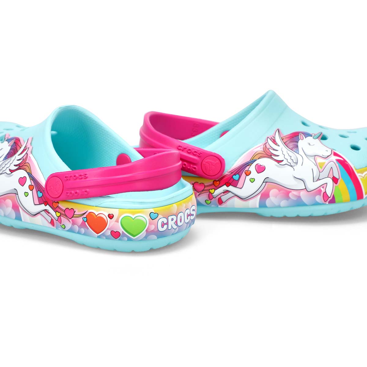 Infant's Unicorn Lights EVA Clog - Ice Blue