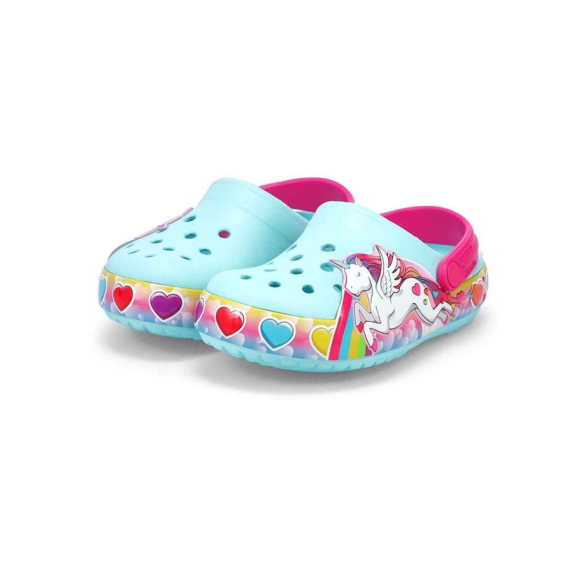 Infant's Unicorn Lights EVA Clog - Ice Blue