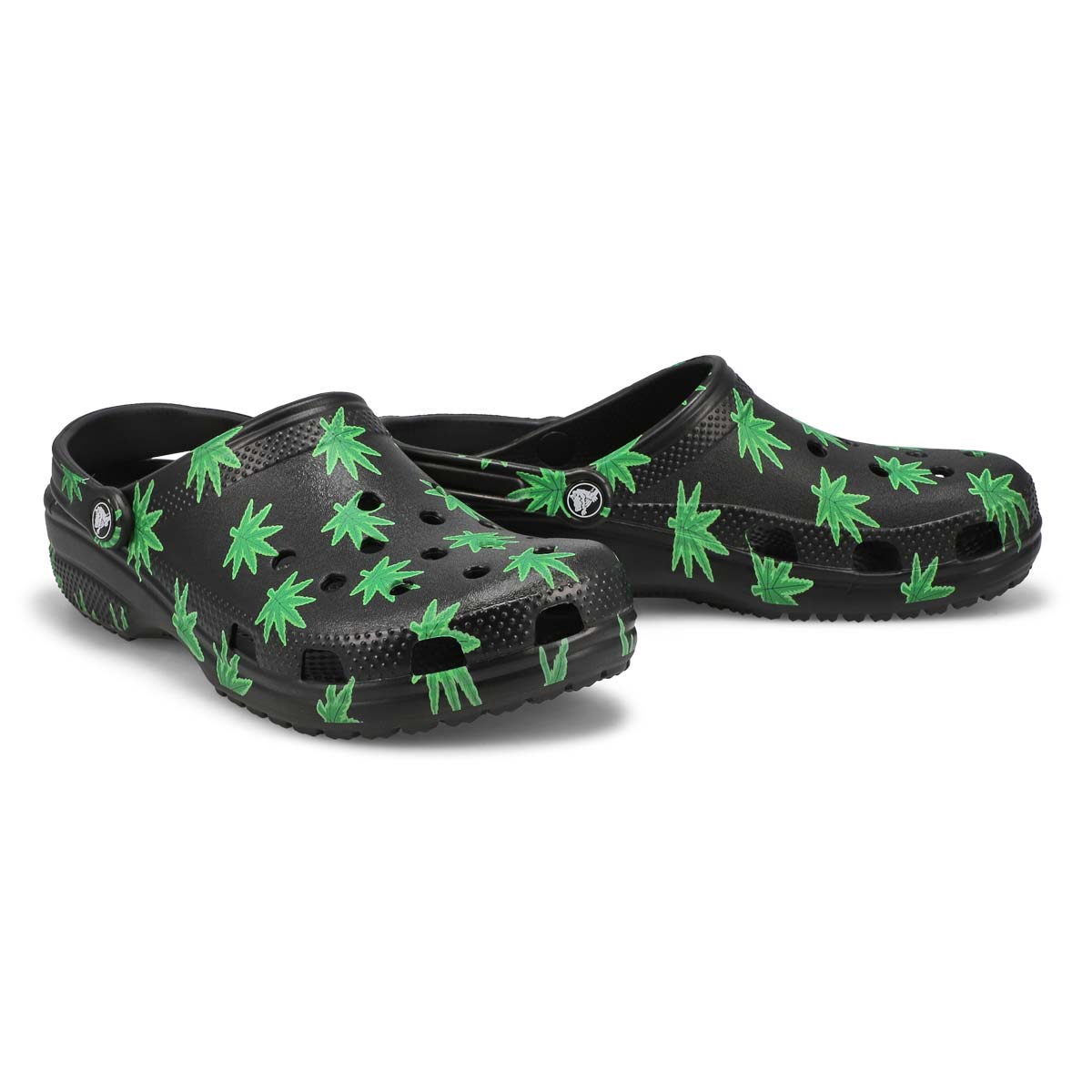 Sabot CLASSIC HEMP LEAF, noir, hommes