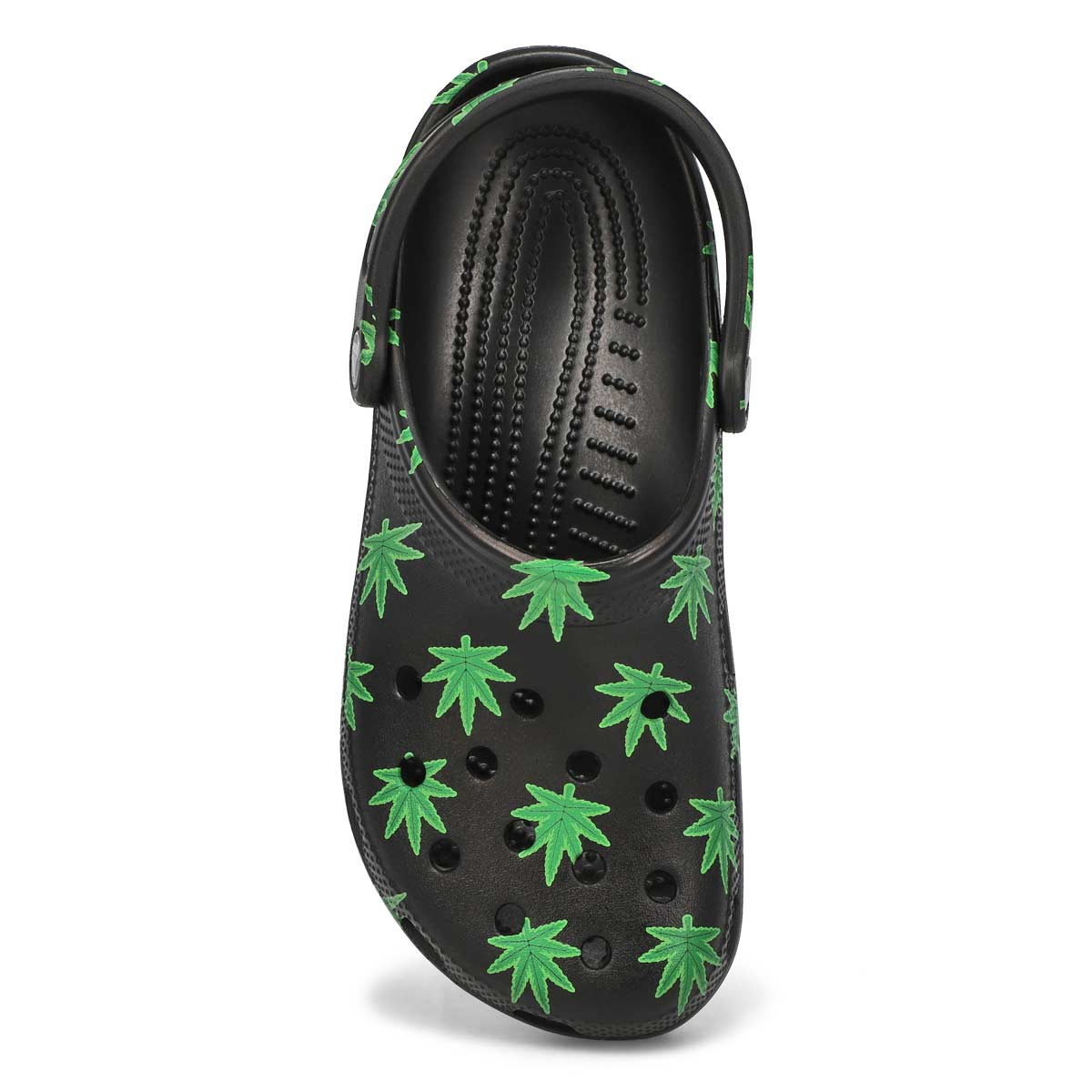 Sabot CLASSIC HEMP LEAF, noir, femmes